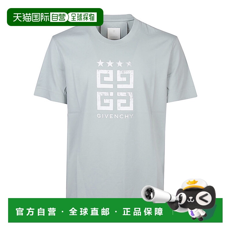 欧洲直邮GIVENCHY 男士T恤BM716G3YEL456短袖印花