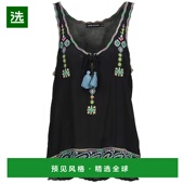 SANAH1DEB 欧洲直邮Antik BLACK 女士服装 吊带T恤 Batik SANAH