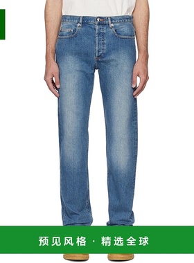 1h可退 香港直邮A.P.C. 男士 蓝色 New Standard 牛仔裤 COZZKM09