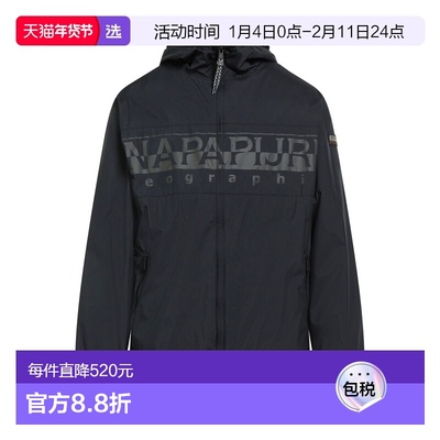 1h可退 香港直邮Napapijri 男士 夹克 black黑色 舒适时尚