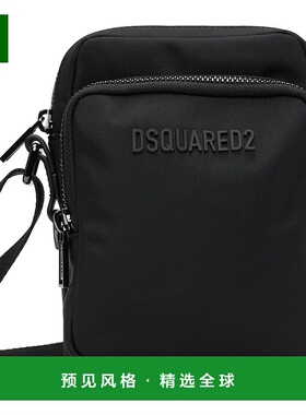1h可退 香港直邮Dsquared2 二次方 男士 黑色 Urban 斜挎包 CBM00