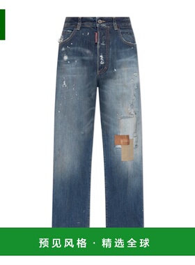 香港直邮Dsquared2 腰带环牛仔裤 S75LB1090D30011