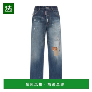 香港直邮Dsquared2 S75LB1090D30011 腰带环牛仔裤