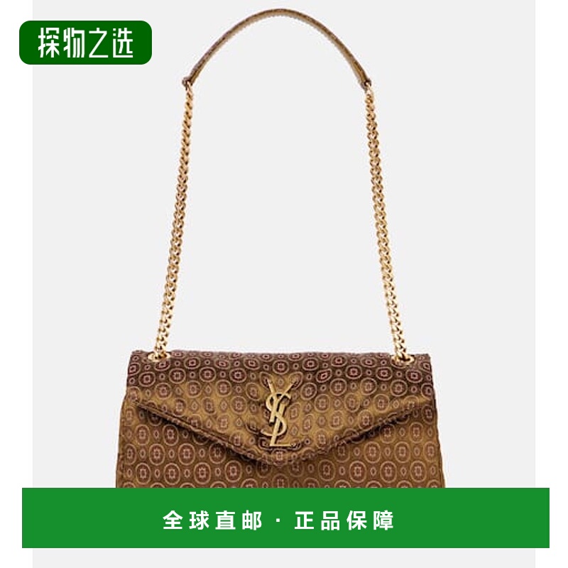 香港直邮Saint Laurent 圣罗兰 女士 Calypso 小号提花肩包斜挎包