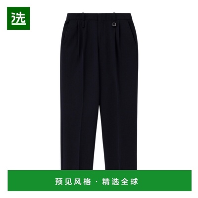 香港直邮WOOYOUNGMI 男士休闲裤 W253PT02921N AW2025 黑色 腰带