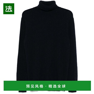 1h可退 香港直邮Sease 男士 COARSEHAIR 海龟图案蓝色羊绒毛衣 KT