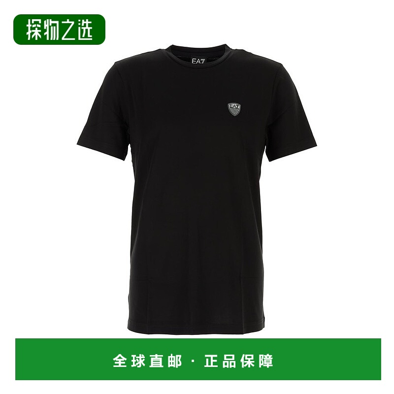 香港直邮Ea7 男士 标贴圆领T恤 8NPT16PJRGZ black黑色 舒适时尚