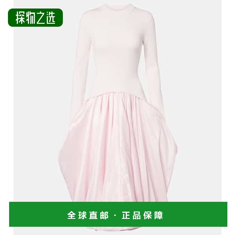 香港直邮Simkhai 女士 Kenlie 罗纹针织中长连衣裙