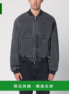 1h可退 香港直邮Represent 男士 黑色水洗棉质短夹克 MLM1034CO23