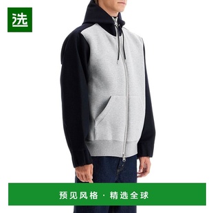 针织毛衣2403418M398帽衫 欧洲直邮SACAI 男士