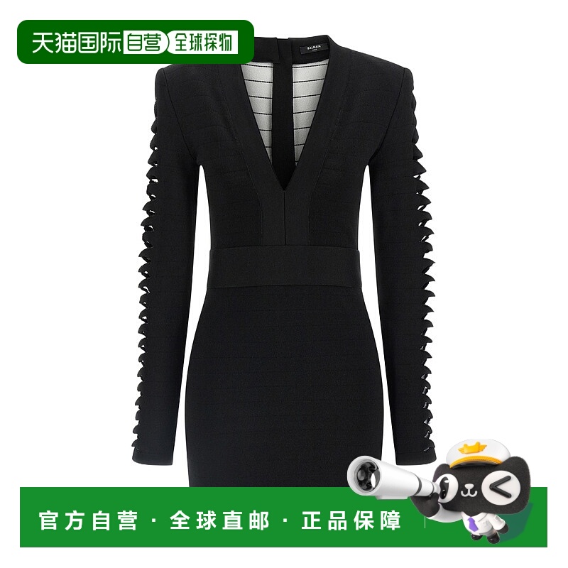 香港直邮Balmain 长袖连衣裙 FF0R8049KI98