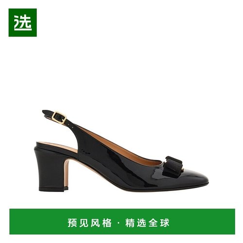 香港直邮Salvatore Ferragamo Vara 蝴蝶结露跟高跟凉鞋 01L130