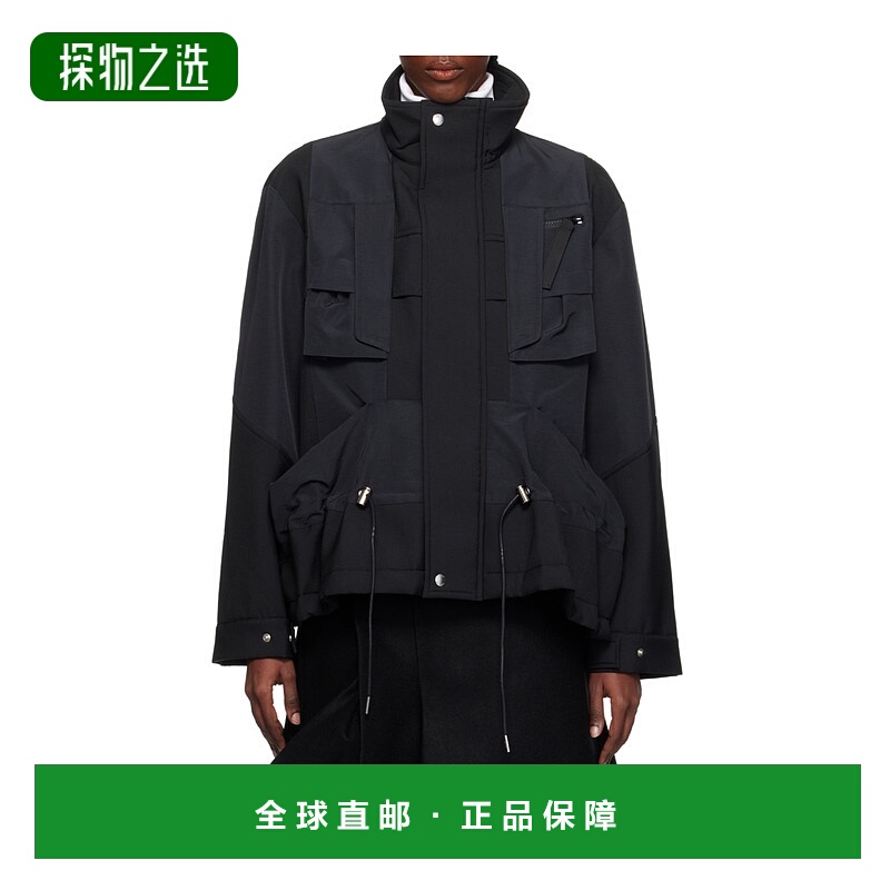 香港直邮Sacai Suiting Bonding x Grosgrain 夹克 2508026羊毛