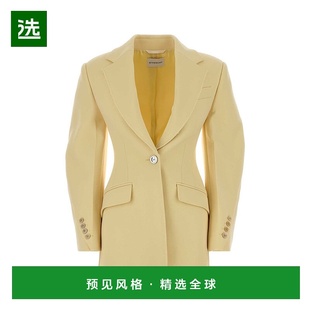 1h可退 香港直邮Givenchy 纪梵希 女士 粉蜡笔黄色绉纱西装外套 B