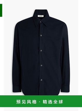 香港直邮Sandro 男士 棉质法兰绒衬衫 SHPCM01141MARINE