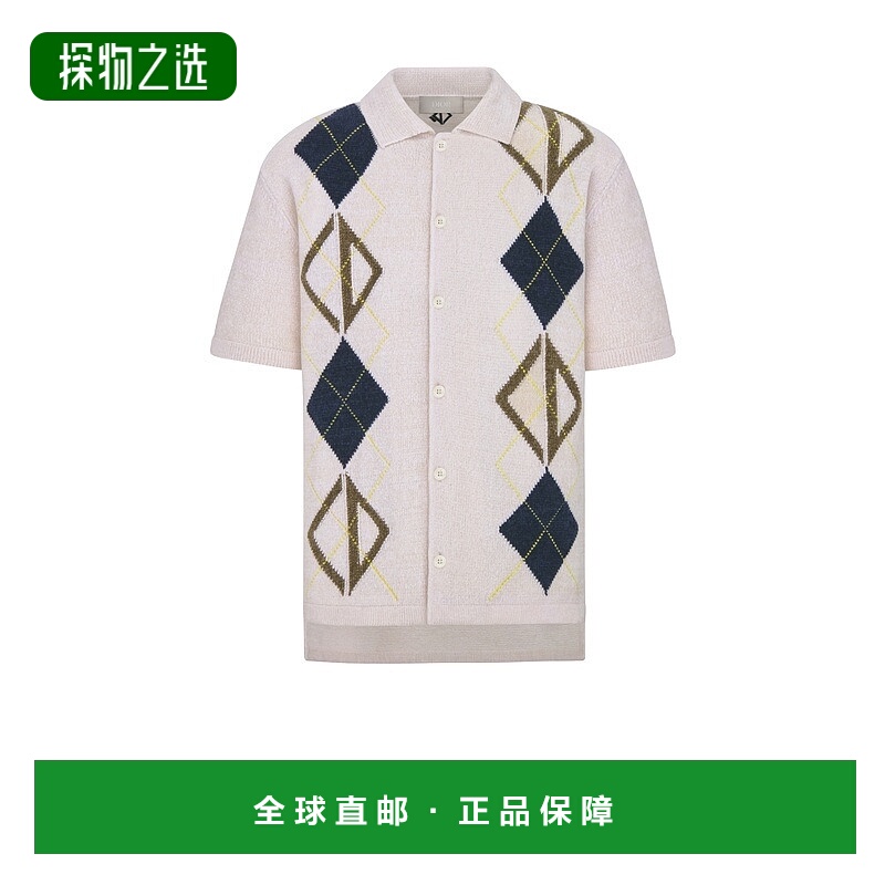欧洲直邮Dior/迪奥 男士CD Diamond 衬衫格纹开衫