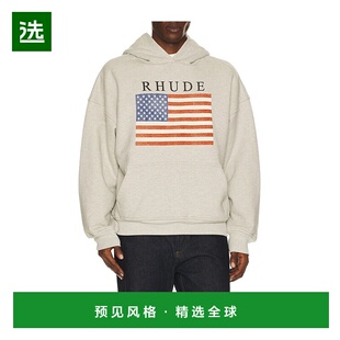1h可退 香港直邮Rhude 男士 USA 国旗连帽衫 RHPS26HO01103