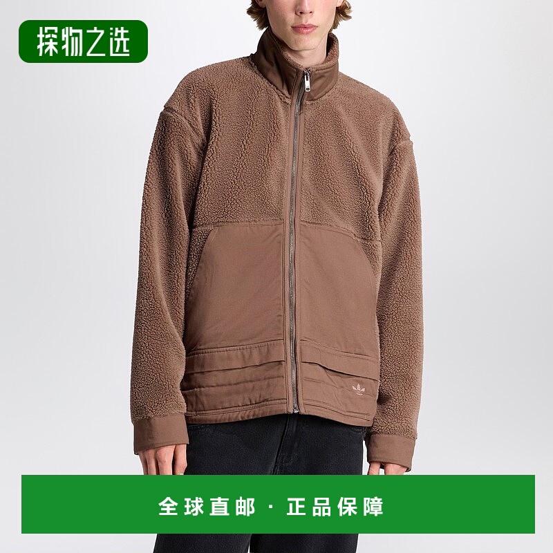 香港直邮Adidas 男士 Earth Strata 抓绒拉链夹克 JW3510PLEA