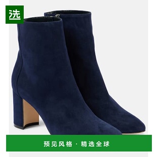 Rosie 香港直邮MANOLO 女士 莫罗·伯拉尼克 绒面革短靴 BLAHNIK