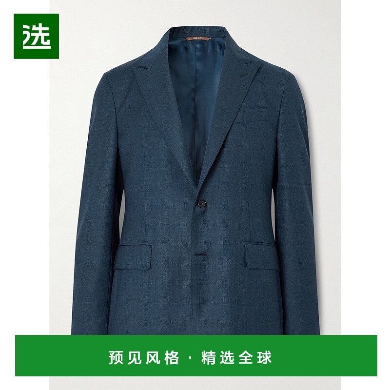 1h可退 香港直邮Canali 康钠丽 男士 羊毛/斜纹布西装外套 BF0007