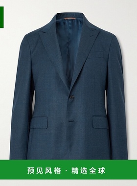 1h可退 香港直邮Canali 康钠丽 男士 羊毛/斜纹布西装外套 BF0007