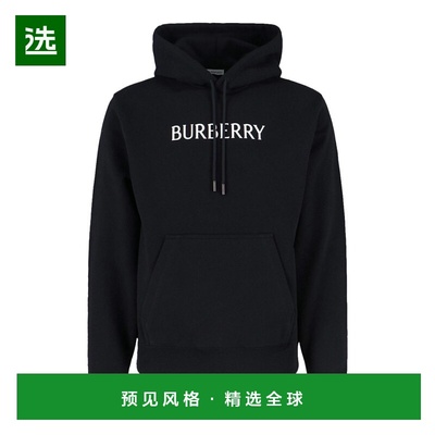 香港直邮BURBERRY 男士卫衣 8118999 AW2025 黑色 Logo sweatshir