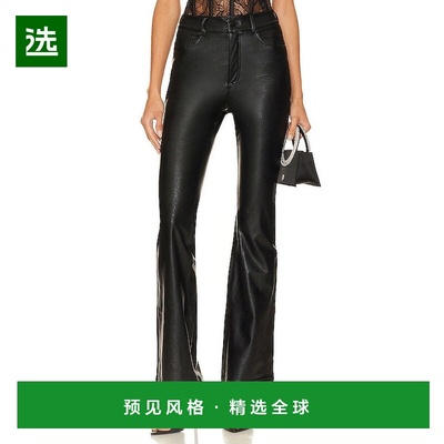 1h可退 香港直邮COMMANDO 女士 仿皮5口袋喇叭型裤子 SLG86喇叭裤