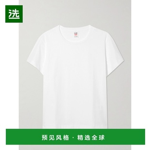 1h可退 香港直邮redone 女士 经典款棉针织T恤 37102WCLASICOPTIC