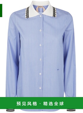 香港直邮N21 女士衬衫 G0111527RD11 SS2025 蓝色