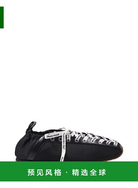 香港直邮GANNI 女士芭蕾乐福鞋 B1040014099 SS2026 黑色 系带运