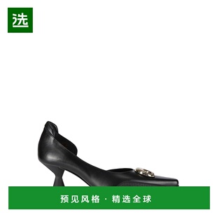 香港直邮MARINE SERRE 女士高跟鞋 WFW040ABK99 SS2025 黑色