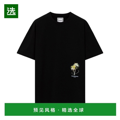 香港直邮WOOYOUNGMI 男士T恤 W251TS04718B SS2025 黑色