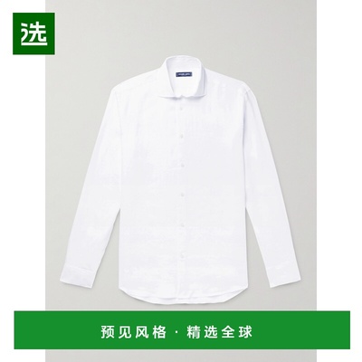 1h可退 香港直邮Frescobol Carioca 男士 亚麻衬衫 1060 white白