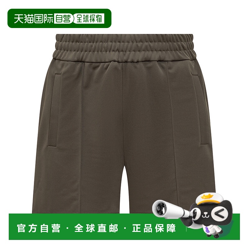 1h可退 香港直邮Palm Angels 棕榈天使 男士 灰色 Curved Logo 短