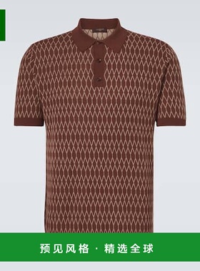 1h可退 香港直邮Slowear 男士 棉质提花Polo衫 brown棕色 舒适时