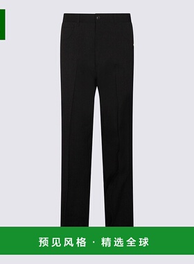 1h可退 香港直邮AMIRI 男士 Plaque 黑色喇叭徽标口袋布织长裤 AM