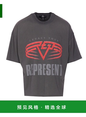 香港直邮Represent 男士T恤 MLM10017646 AW2025 灰色 Living Leg