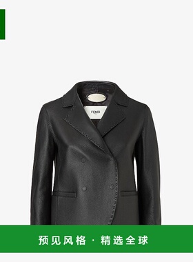 1h可退 欧洲直邮FENDI (2025新品) Selleria Jacket-黑色麂皮夹克