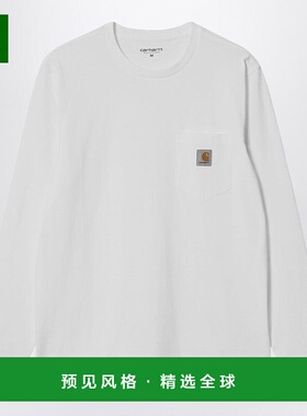 1h可退 香港直邮CARHARTT WIP 男士 L/S 白色口袋T恤 I030437CO02