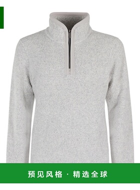 香港直邮K-WAY 男士卫衣 K2123RW03S AW2024 灰色 半拉链长袖毛衣