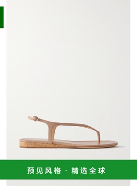 1h可退 香港直邮Gabriela Hearst 女士 Greta 金属感皮革露跟凉鞋