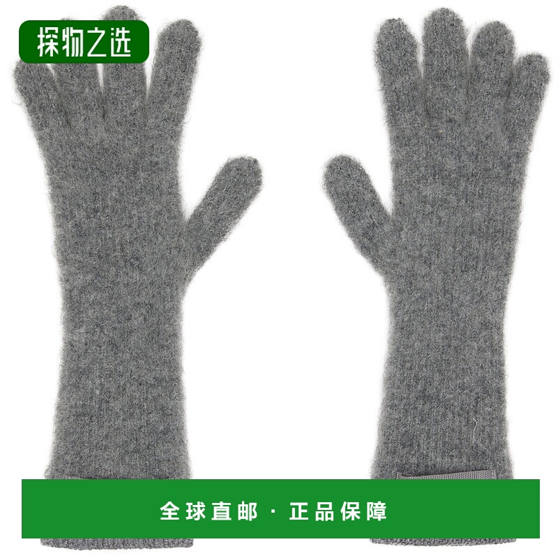 香港直邮Jacquemus 男士 灰色 La Casa 系列 The Gros Grain 手套