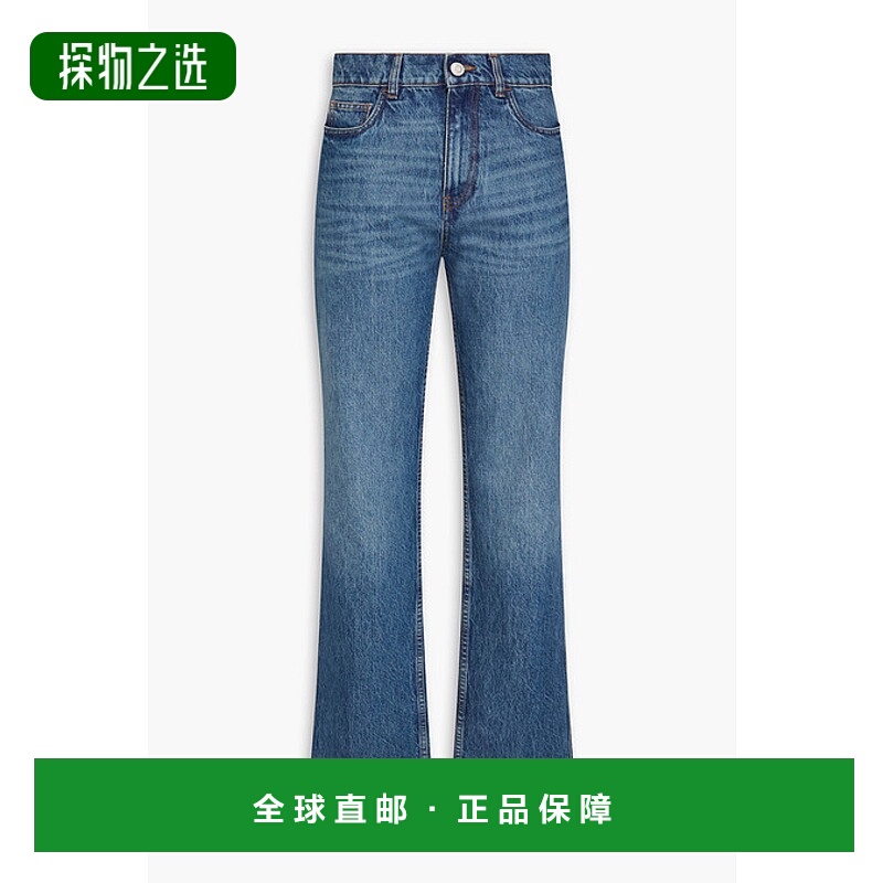 香港直邮Coperni 女士 高腰直筒牛仔裤 COPP78252BLUE