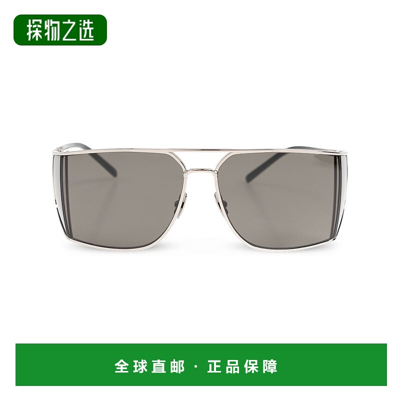 1h可退 香港直邮Saint Laurent 圣罗兰 男士 徽标太阳镜 803743Y9