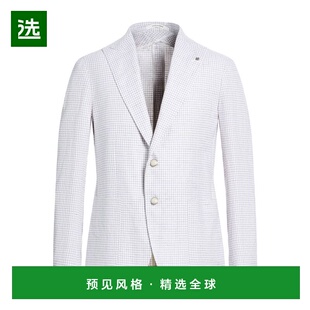 1h可退 香港直邮Tagliatore 男士 西装外套 white白色 舒适时尚