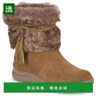 欧洲直邮Minnetonka 迷你唐卡 EVERETT 女鞋靴子 80083-DUSTY-BRO