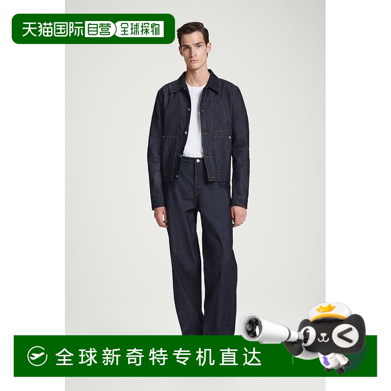 欧洲直邮COS 男士黑色皮革乐福鞋新款