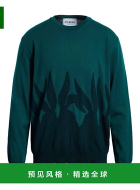 1h可退 香港直邮Iceberg 冰山 男士 毛衣 green绿色 舒适时尚