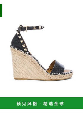 1h可退 香港直邮Valentino 华伦天奴 女士 皮质铆钉麻底鞋 MW2S00