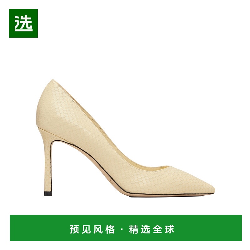 香港直邮Jimmy Choo Romy 85 ROMY85BUTTERMILK皮鞋高跟鞋